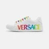 Versace UNISEX Baskets Basses White/multicolor