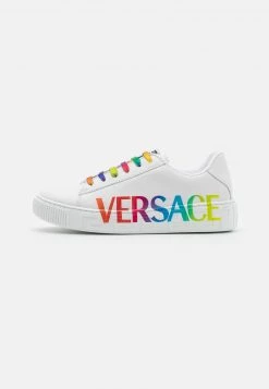 Versace UNISEX Baskets Basses White/multicolor