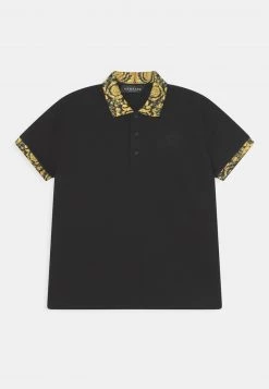 Versace Enfant BAROCCO KIDS MEDUSA Polo Nero/oro