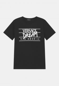 Versace LOGO UNISEX T Shirt Imprimé Nero/bianco