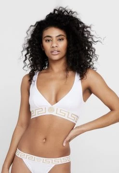 Versace Femme BRA Soutien Gorge Triangle Bianco Ottico