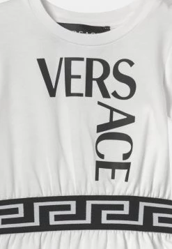Versace LOGO Robe En Jersey Bianco/nero Enfant 5 Versace LOGO Robe En Jersey Bianco/nero Enfant -Versace Soldes 2022 7028c5010a684de0ab8fca8c20300679