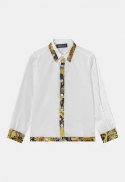 Versace INFORMAL BAROCCO FLAGE Chemise Bianco/oro Enfant