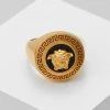Versace Femme Bague Nero/oro Tribute