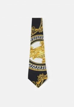 Versace UNISEX Cravate Black/gold Coloured