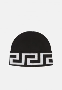 Versace BEANIE UNISEX Bonnet Black -Versace Soldes 2022 78784d6fd72642caa29c47dc23baf741