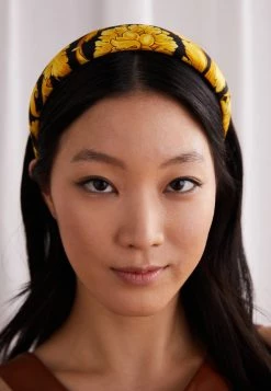 Versace Accessoires Cheveux Yellow Femme -Versace Soldes 2022 7a94d9527f6345c6ab078675fa121f36