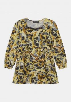 Versace DRESS BAROCCOFLAGE Robe En Jersey Nero/oro Enfant