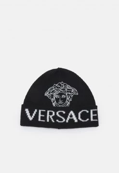 Versace MEDUSA HAT UNISEX Bonnet Nero/bianco