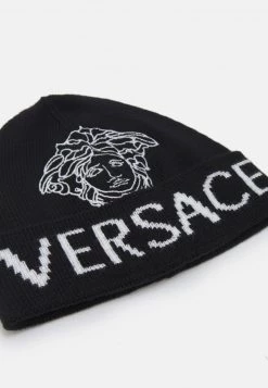 Versace MEDUSA HAT UNISEX Bonnet Nero/bianco -Versace Soldes 2022 7ff50574836b418580b66fe74cdf0983