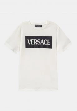 Versace UNISEX T Shirt Imprimé Bianco/nero
