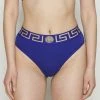 Versace Femme BRAZILIAN Slip Blue