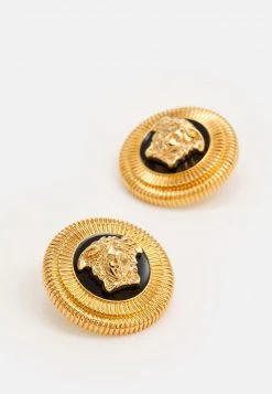 Versace Femme Boucles D'oreilles Gold Coloured -Versace Soldes 2022 82c44795d98145ada47be4a60374563c