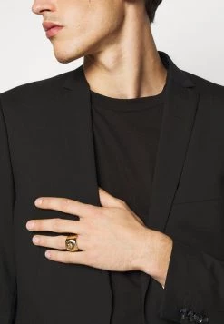 Versace UNISEX Bague Nero/oro Caldo