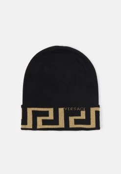 Versace BEANIE UNISEX Bonnet Black/gold Coloured -Versace Soldes 2022 8ff5406310ca4d0197579a398878b28a
