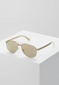 Versace Lunettes De Soleil Gold Coloured/brown Unisex