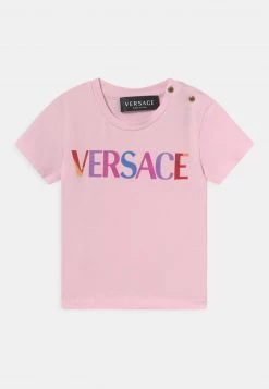 Versace LOGO T Shirt Imprimé Rosa/multicolor Enfant