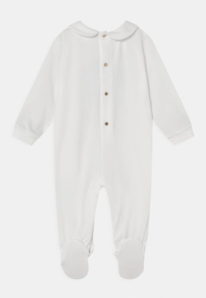 Versace UNISEX Grenouillère Bianco/baby Blue 2 Versace UNISEX Grenouillère Bianco/baby Blue – Image 2