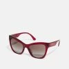 Versace Lunettes De Soleil Transparent Red Femme