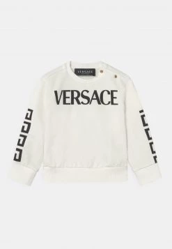 Versace LOGO GRECA UNISEX Sweatshirt Bianco/nero