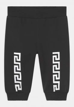 Versace LOGO GRECA UNISEX Pantalon Classique Nero/bianco