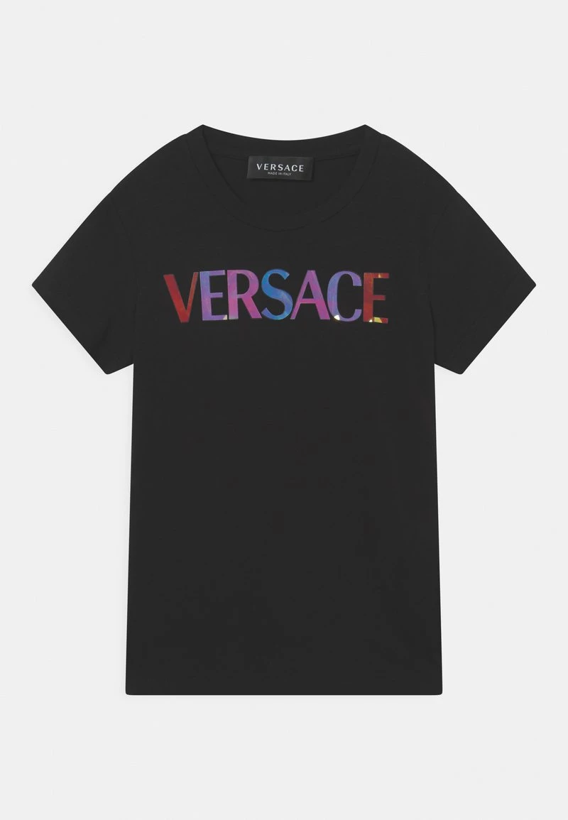 Versace REFLECTIVE T Shirt Imprimé Nero/multicolor Enfant 1 Versace REFLECTIVE T Shirt Imprimé Nero/multicolor Enfant