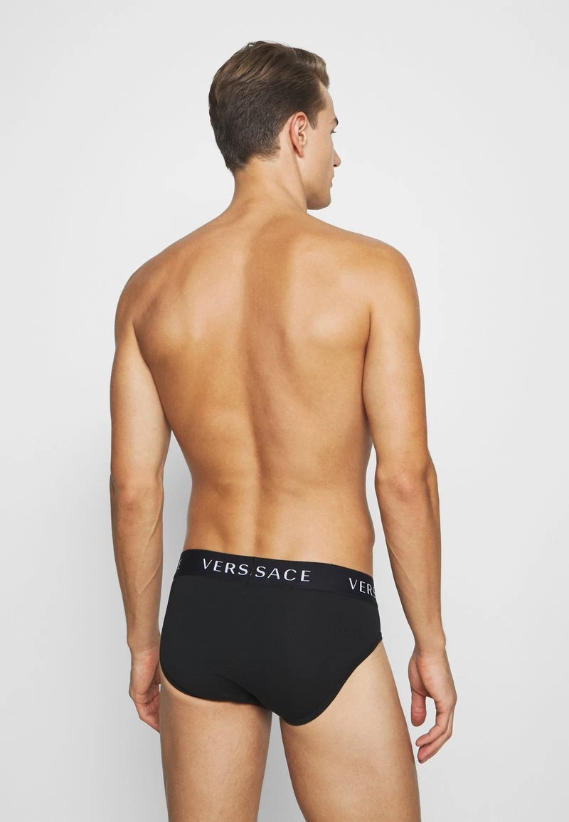 Versace BASSO INTIMO UOMO 3 PACK Slip Nero Homme 2 Versace BASSO INTIMO UOMO 3 PACK Slip Nero Homme – Image 2