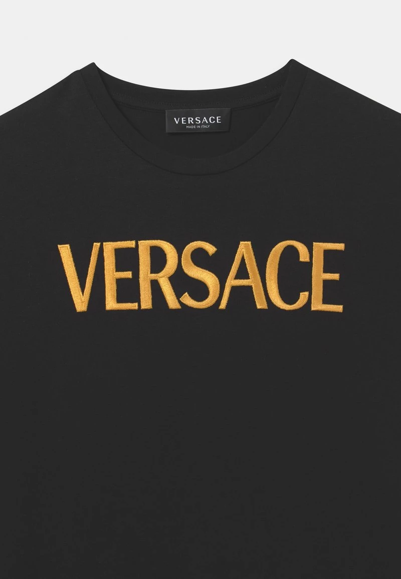 Versace LOGO UNISEX T Shirt Imprimé Nero/oro 3 Versace LOGO UNISEX T Shirt Imprimé Nero/oro – Image 3