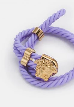 Versace UNISEX Bracelet Purple/gold Coloured -Versace Soldes 2022 a703db77e48648329f4bdef26e229b46