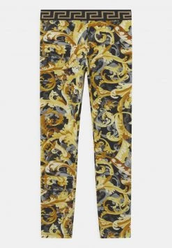 Versace Enfant BAROCCOFLAGE Legging Nero/oro