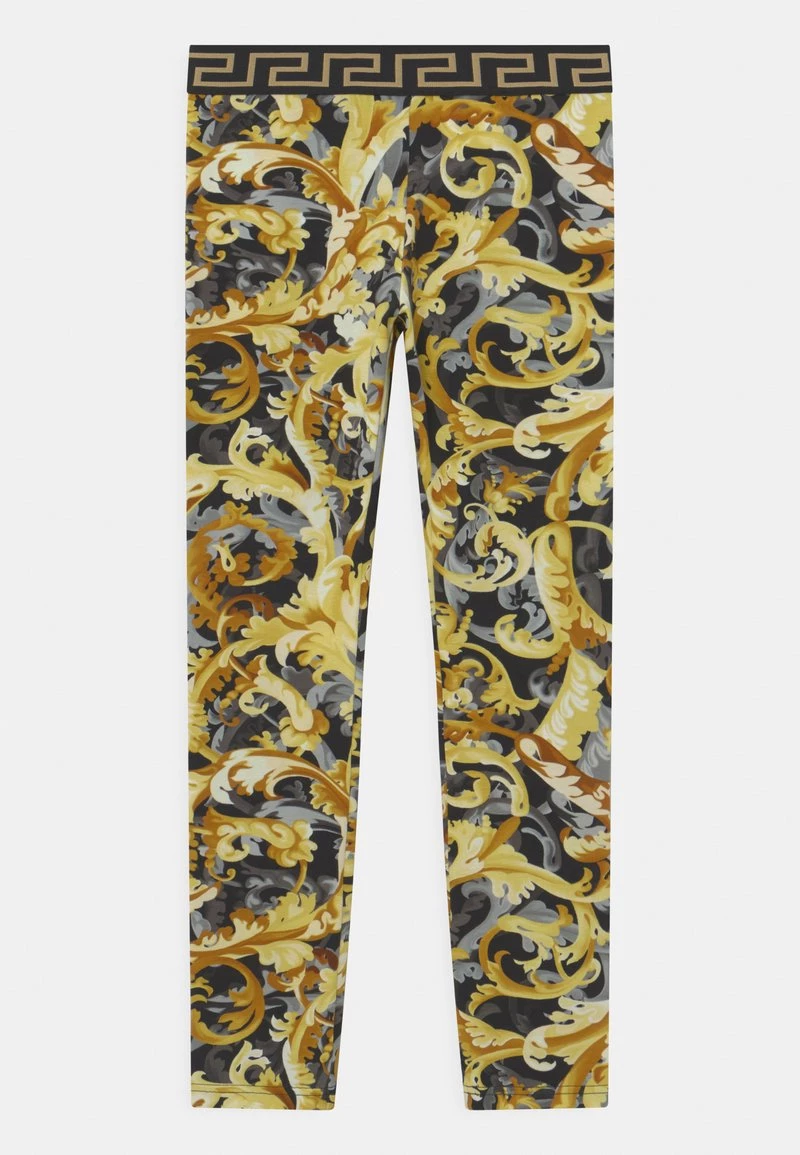 Versace Enfant BAROCCOFLAGE Legging Nero/oro 1 Versace Enfant BAROCCOFLAGE Legging Nero/oro