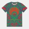 Versace MEDUSA MUSIC KIDS UNISEX T Shirt Imprimé Arancione/multicolor