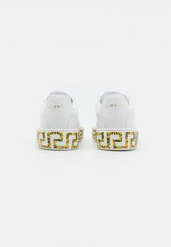 Versace UNISEX Baskets Basses White/black/gold -Versace Soldes 2022 aca60ade3f314426a7cbb278ced11acb