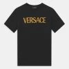 Versace LOGO UNISEX T Shirt Imprimé Nero/oro