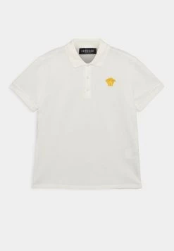 Versace Enfant MEDUSA CAPSULE DRIVERS UNISEX Polo Bianco/oro