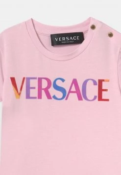 Versace LOGO T Shirt Imprimé Rosa/multicolor Enfant -Versace Soldes 2022 b18275bf25ee4f629a73bc6ad0b9f058