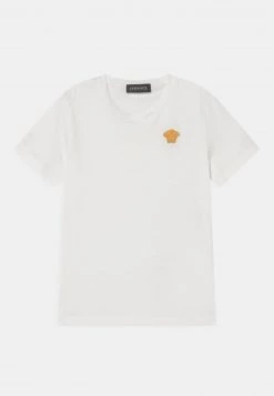 Versace MEDUSA CAPSULE DRIVERS UNISEX T Shirt Basique Bianco/oro