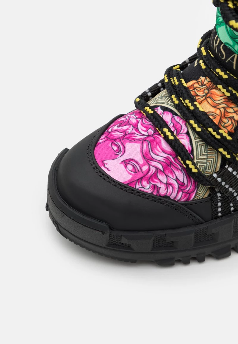 Versace Enfant Bottes à Lacets Nero/multicolor 6 Versace Enfant Bottes à Lacets Nero/multicolor – Image 6