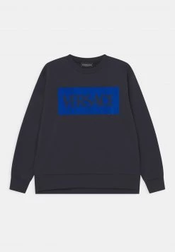 Versace LOGO UNISEX Sweatshirt Navy/bluette