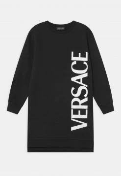 Versace DRESS LOGO Robe De Jour Nero/bianco Enfant