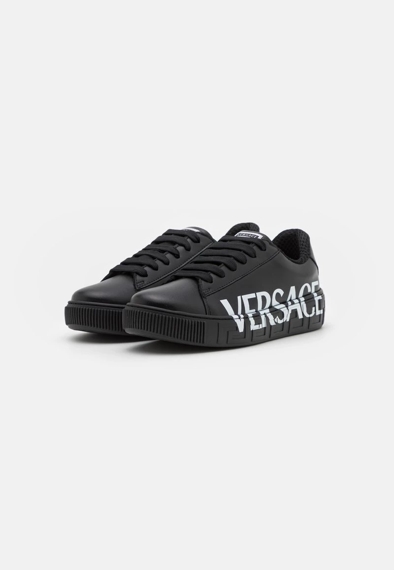 Versace UNISEX Baskets Basses Black/white 2 Versace UNISEX Baskets Basses Black/white – Image 2