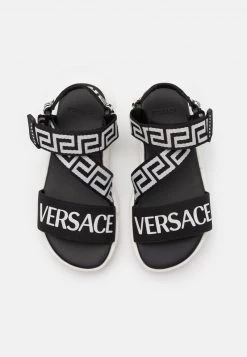 Versace Enfant Sandales Black/white -Versace Soldes 2022 be054efa1dc04982ab42daba998a0c87