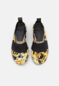 Versace Enfant Espadrilles Nero/multicolor -Versace Soldes 2022 c13d66b9c8a2403caf77f8c22defb0d6