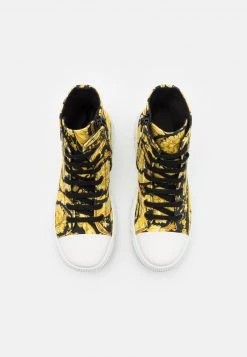 Versace UNISEX Baskets Montantes Black/gold/white -Versace Soldes 2022 c31fd2699ba74d84a625f3d1b1426bbd