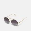 Versace Femme Lunettes De Soleil Gold Coloured