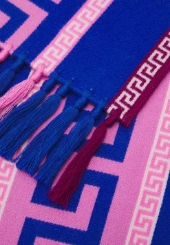 Versace SCARF UNISEX Écharpe Rosa/bluette -Versace Soldes 2022 c54d46cde1784743b9d0d742836274a6