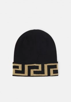 Versace BEANIE UNISEX Bonnet Black/gold Coloured -Versace Soldes 2022 c70c6c34de954114b804a8a35f3beb85