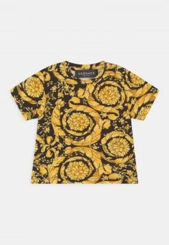 Versace BAROCCO KIDS UNISEX T Shirt Imprimé Nero/oro