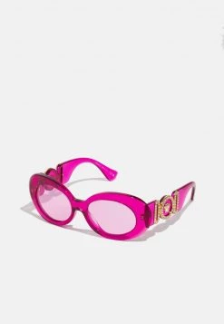Versace Femme MEDUSA BIGGIE Lunettes De Soleil Transparent Fuxia