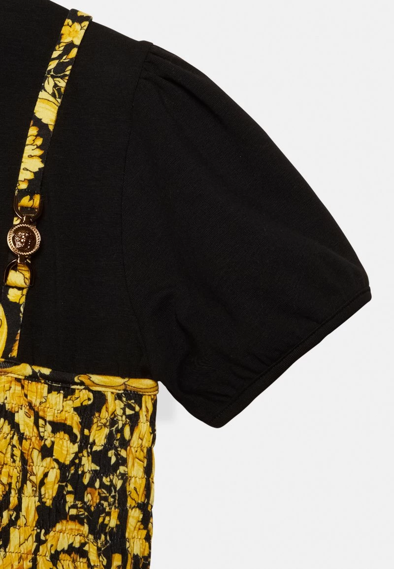 Versace DRESS BAROCCO Robe En Jersey Nero/oro Enfant 3 Versace DRESS BAROCCO Robe En Jersey Nero/oro Enfant – Image 3